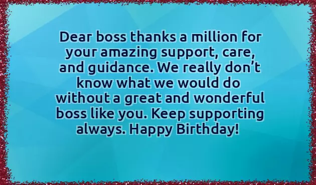 Happy Birthday Wishes For Boss