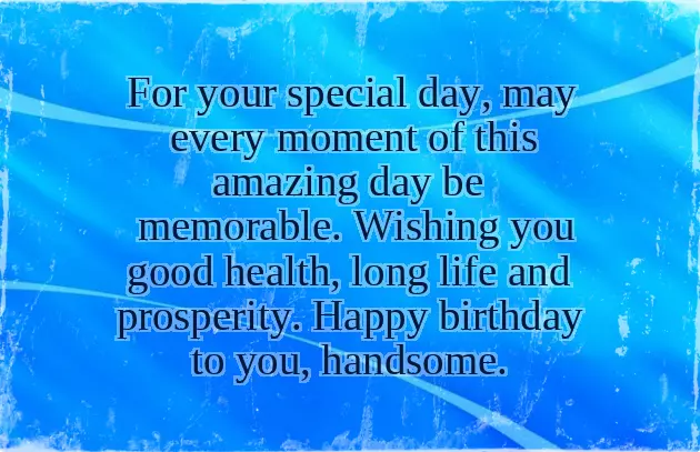 Happy Birthday To Brother Son