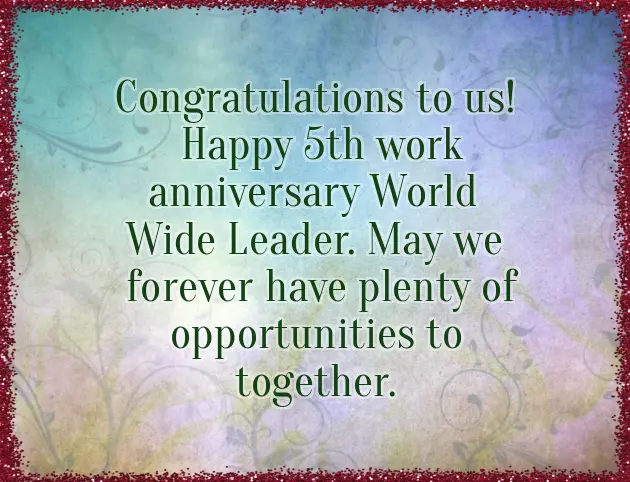 Funny Work Anniversary Quotes