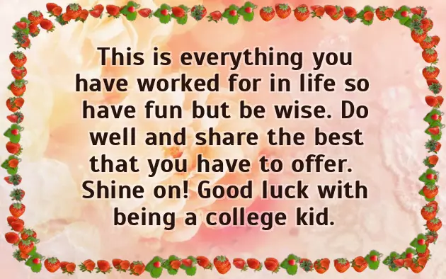 Good Luck In College Good Luck In College