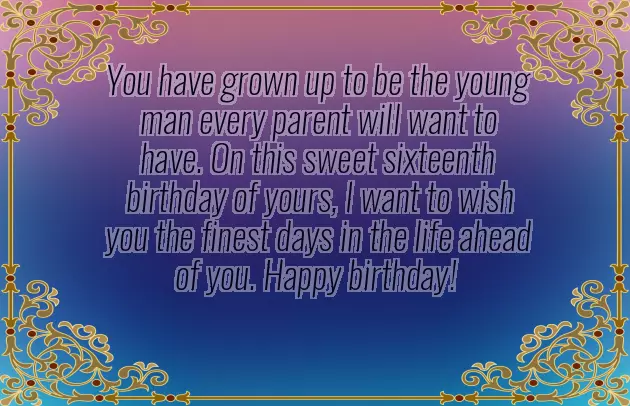 Sweet 16 Birthday Wishes For Sister