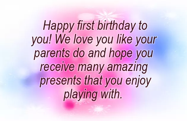 Birthday Wishes For My One Year Old Daughter