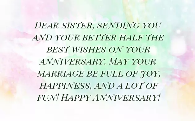 Anniversary Quotes For Sister And Jiju