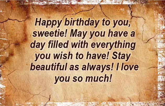 Happy Birthday To Most Beautiful Girl