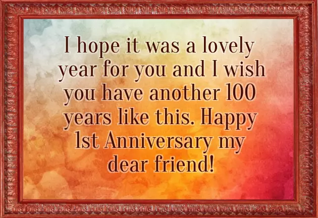 Wishes For Wedding Anniversary To Friend