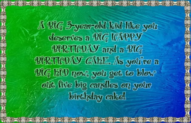 Birthday Wishes For 5 Year Son Birthday Wishes For 5 Year Son