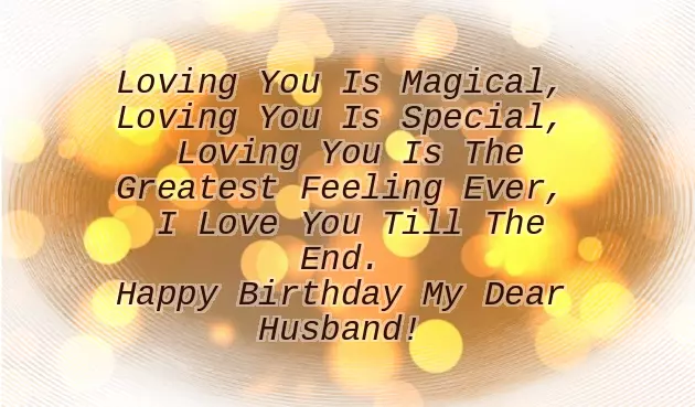 Husband Birthday Status English