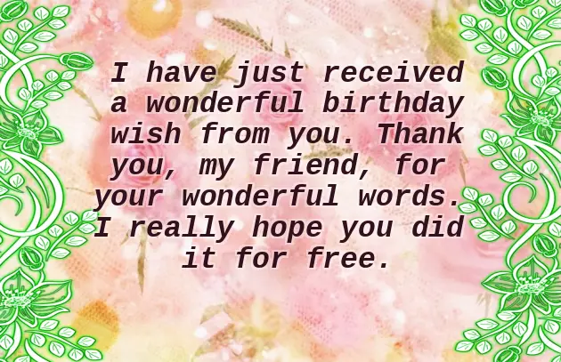 Thank Everyone For Birthday Wishes