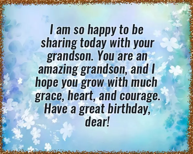 Grandparents Wishes For Grandson