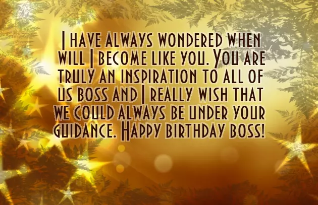 Birthday Greetings To Your Boss