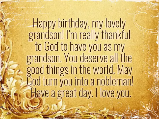 Happy Birthday To My First Grandson