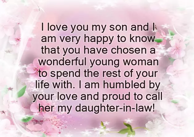 Wedding Wishes For Son