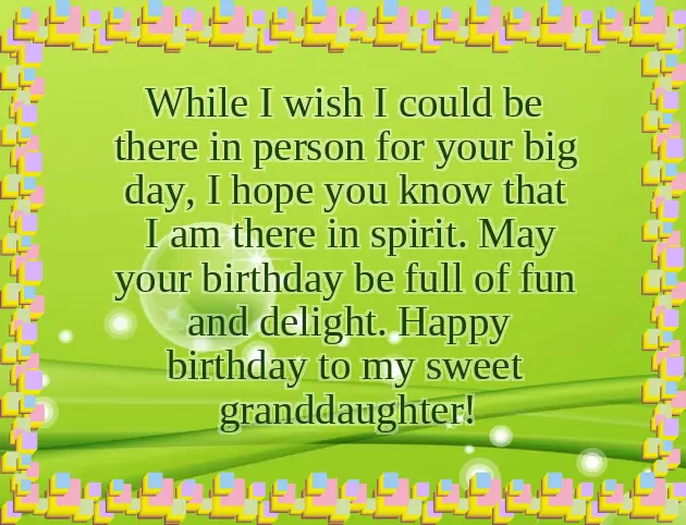 Birthday Greetings For Great Granddaughter