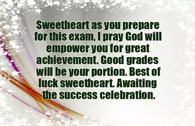 Good Luck Message For Exams To My Girlfriend Good Luck Message For Exams To My Girlfriend
