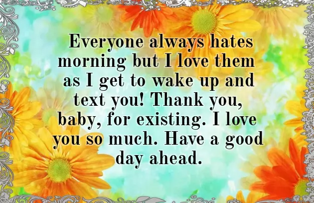 A Morning Message To My Love A Morning Message To My Love