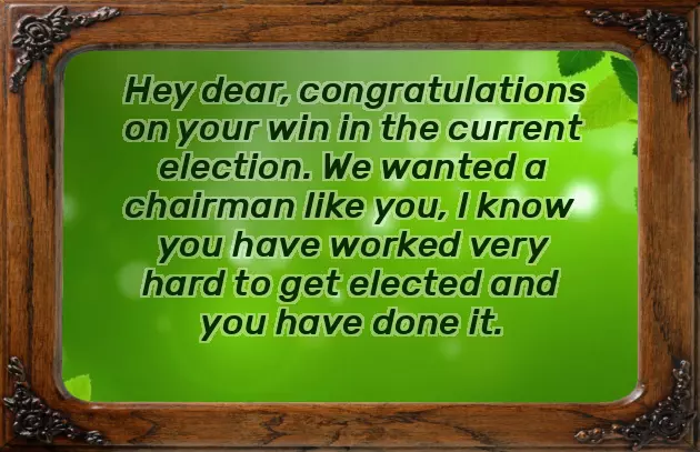 Congratulations On Your Win