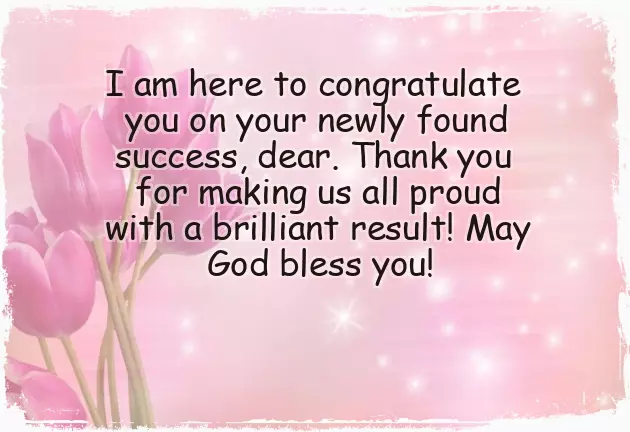 Congratulations On Your Results Congratulations On Your Results