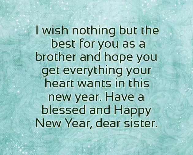 New Year Message To Sister New Year Message To Sister