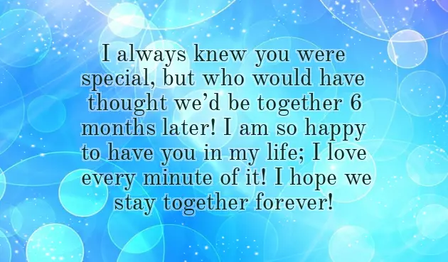 6 Months Anniversary Wishes 6 Months Anniversary Wishes