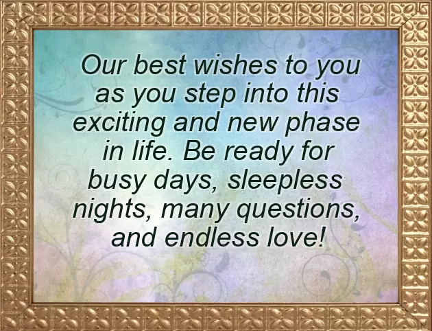 Best Wishes For Becoming Parents