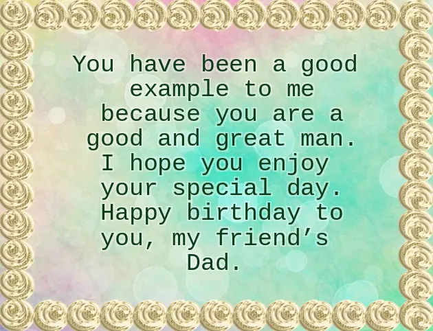 Birthday Wishes To Friends Father Birthday Wishes To Friends Father