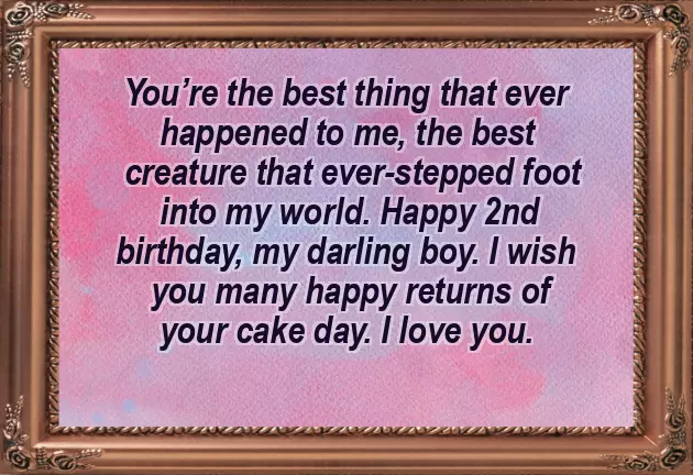 Birthday Wishes For 2 Year Old Son From Father