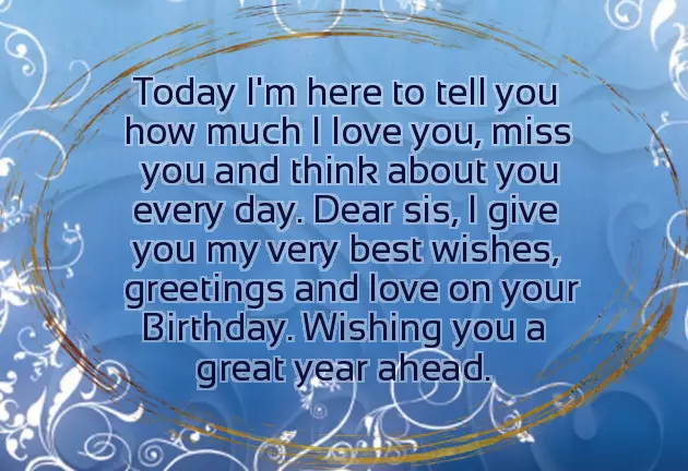 Lovely Wishes For Sister Birthday