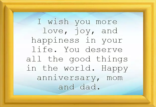 Anniversary Wishes To My Parents