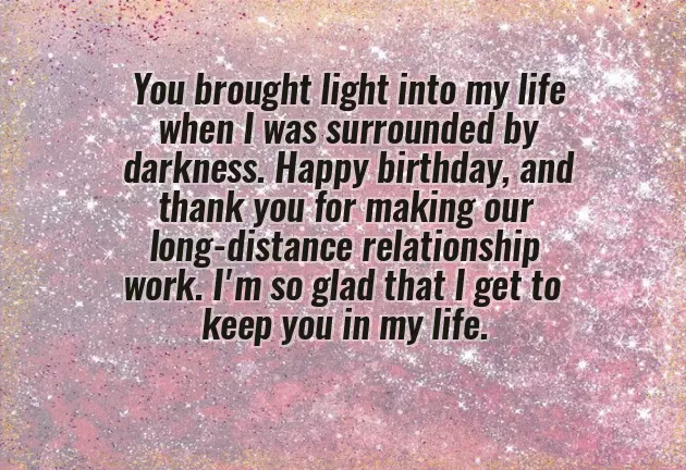 Happy Birthday Quotes For Long Distance Boyfriend