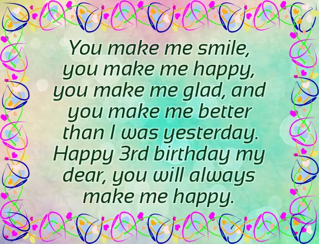 Birthday Wishes For 3 Year Old Sister