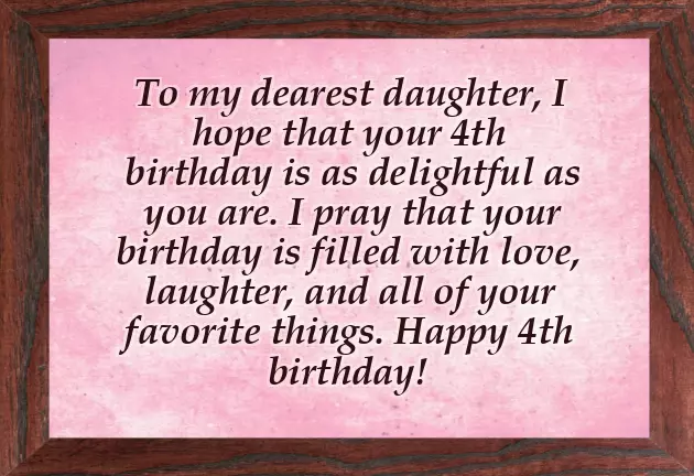 Happy 4Th Birthday Wishes For Girl Happy 4Th Birthday Wishes For Girl