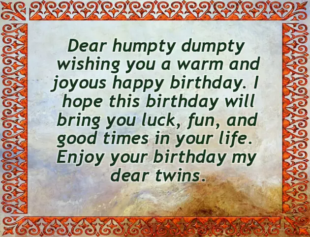 Twin Birthday Wishes Twin Birthday Wishes