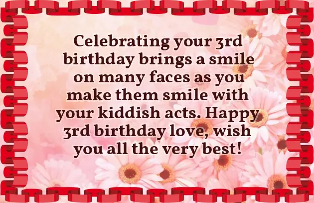 3Rd Birthday Wishes To Daughter 3Rd Birthday Wishes To Daughter
