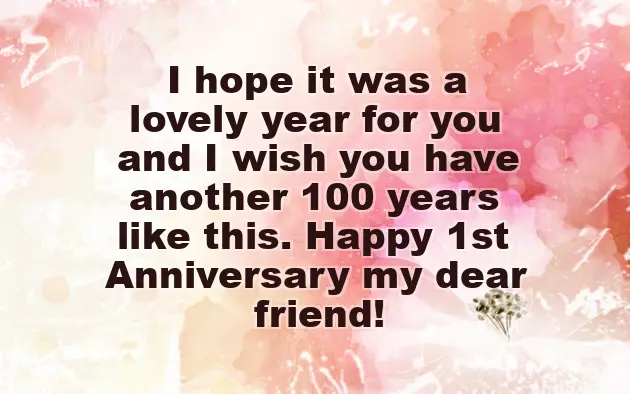 First Marriage Anniversary Status