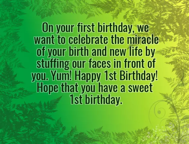 1St Birthday Quotes