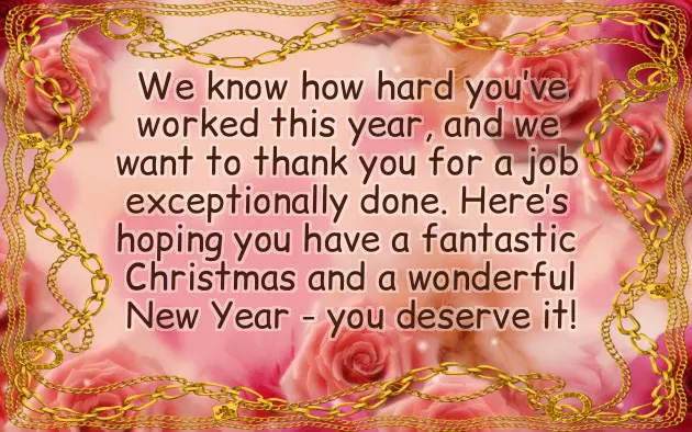 Wishing Happy New Year To Boss