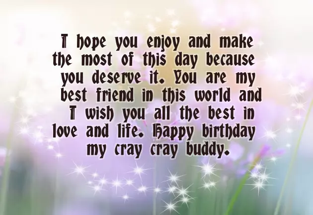 Happy Birthday Wishes To Crazy Friend Happy Birthday Wishes To Crazy Friend