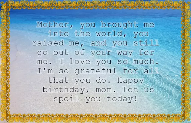 Happy Birthday To My Special Mum