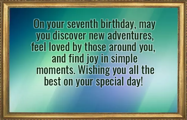 Birthday Wishes To 7 Year Old Son Birthday Wishes To 7 Year Old Son