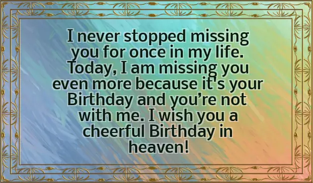 Birthday Greetings For Deceased Father