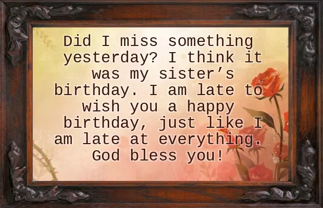 Happy Belated Birthday Female Happy Belated Birthday Female