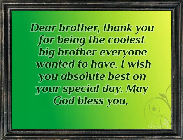 Best Lines For Brother Birthday
