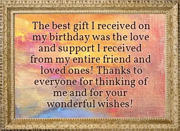 Thanks All For Your Warm Wishes