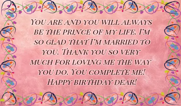 Congratulations Husband