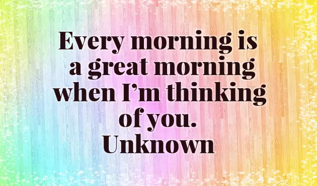 Short Morning Greetings