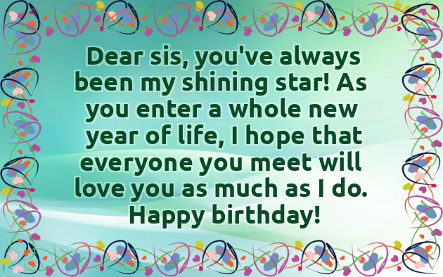 Birthday Words To Sister Birthday Words To Sister