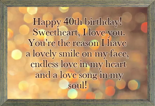 Birthday Wishes For 40Th Female