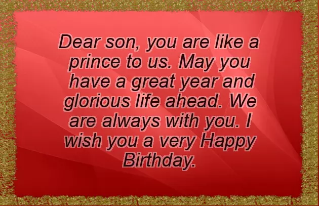 Best Wishes For Birthday Of Son