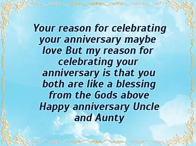 Happy Anniversary Uncle