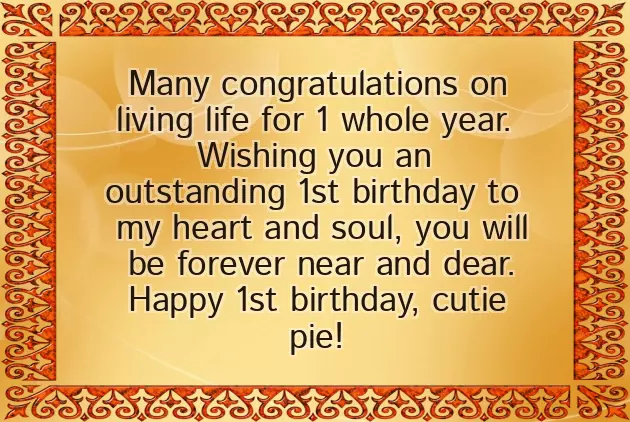 First Happy Birthday Wishes For Baby Boy